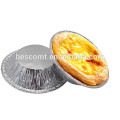 wrinkle-free 900ml round shape foil take out containers didposable foil packs cajas de pizza papel aluminio plastic cup foil li